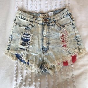 American Jean Short Cutoffs